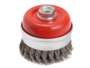 Faithfull Wire Cup Brush Twist Knot 80mm x M14 x 2 0.50mm