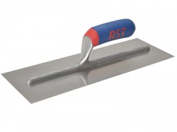 R.S.T. Plasterers Finishing Trowel Stainless Steel Soft Touch Handle 16in x 4in