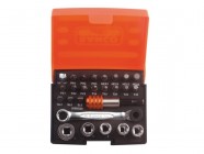 Bahco 2058/S26 Ratchet Socket Bit Set 26 Piece 1/4in Drive