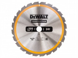 Dewalt Construction Circular Saw Blade 305 x 30mm x 24T