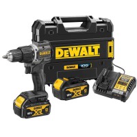 Dewalt DCD100P2T 18V Brushless Compact Combi Drill With 2 x 5.0Ah Batteries, Charger & Case - 100 Year Limited Edition