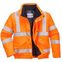 Portwest RT32 Hi-Vis Orange Winter Bomber Jacket