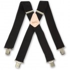 BriMarc Plain Black Braces - 610769