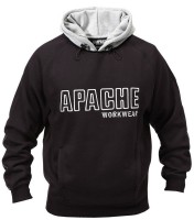 Apache Black/Grey Hooded Sweat Shirt