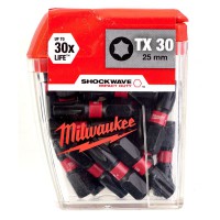 Milwaukee 4932430886 Shockwave Impact Duty Bits TX30 25mm (Pack 25)