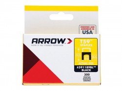Arrow 591168BL/T59 6x6mm Black Insulated Staples (approx 300)