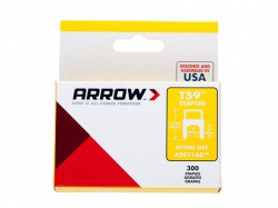 Arrow 591168/T59 6x6mm Clear Insulated Staples (approx 300)