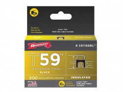 Arrow 591188BL/T59 6x8mm Black Insulated Staples (approx 300)
