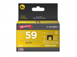 Arrow 591189BL/T59 8x8mm Black Insulated Staples (approx 300)