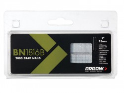 Arrow BN1816B/25mm Brown Head Brad Nails (approx 2000)