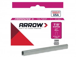 Arrow 186/T18 3/8\" -10mm Round Crown Staples (approx 1000)
