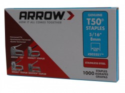 Arrow 505SS/T50 5/16\" - 8mm Staples (approx 1000)