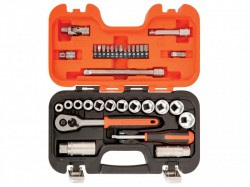 Bahco S330 Socket Set 33 Piece 1/4in & 3/8in Drive