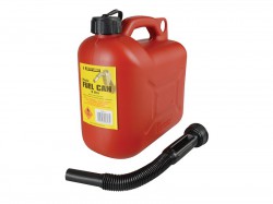 S STYLE Leaded Petrol Can & Spout Red 5 Litre