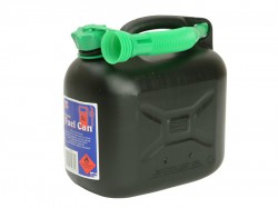 S STYLE Diesel Fuel Can & Spout Black 5 Litre