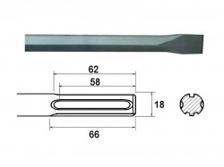 Faithfull Chisel 400mm SDS Max (914913)