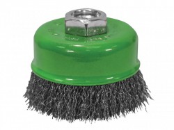 Faithfull Wire Cup Brush 80 x M14 x 2 Stainless Steel 0.30mm