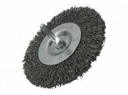 Faithfull Wire Brush 100 x 6mm Shank 0.30mm