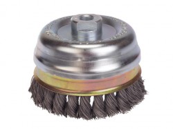 Lessman Knot Cup Brush 100 x M14 x 25 x 0.50 Stainless Wire