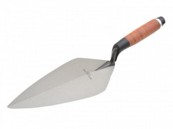 Marshalltown 12\" Brick Trowel Wide London Pattern - Leather Hdl