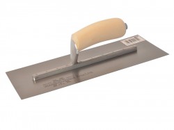 Marshalltown 13 X 5 Finishing Trowel Curved - Wood Hdl