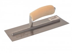 Marshalltown 11 X 4 1/2 Finishing Trowel Curved - Wood Hdl