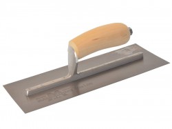 Marshalltown 11 1/2 X 4 1/2 Finishing Trowel Curved - Wood Hdl