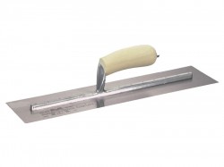 Marshalltown 16 X 4 Finishing Trowel Curved - Wood Hdl