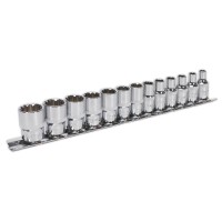 Sealey AK69813 Socket Set 13pc 1/4\"Sq Drive Total Drive