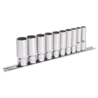 Sealey AK69910D Socket Set 10pc Deep 3/8\"Sq Drive Total Drive
