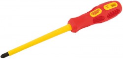 Draper 75389 No.3 x 150mm Fully Insulated PZ Slot Screwdriver