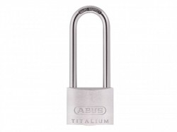 ABUS 80ti/40HB63 Titalium Padlock 40mm x 63mm Long Shackle Carded