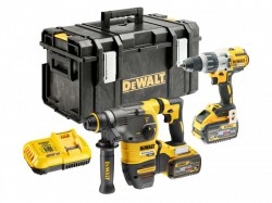 Dewalt DCK2033X2 18v/54v XR Flexvolt Brushless Twin Pack With 2 x 9.0/3.0Ah Li-Ion Batteries