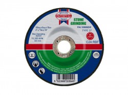 Faithfull Grinding Disc for Stone Depressed Centre 100 x 6 x 16mm