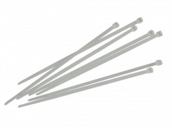 Faithfull Cable Ties White 150mm x 3.6mm Pack of 100