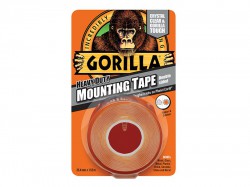 Gorilla Glue Gorilla Heavy-Duty Mounting Tape 25.4mm x 1.52m Crystal Clear