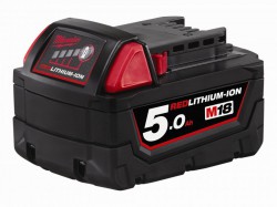 Milwaukee M18 B5 18v 5.0Ah Redlithium-Ion Slide Battery