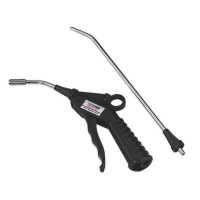 Sealey SA914 Air Blow Gun with Safety Nozzle and 2 Extensions