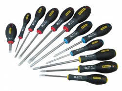 Stanley Tools FatMax Screwdriver Parallel/Flared/Phillips/Pozi Set of 12