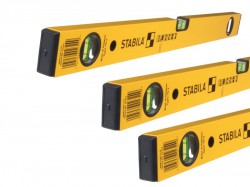 Stabila 70-2 Double Plumb Spirit Level 60cm - 120cm - 180cm Set