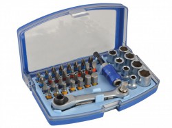 Faithfull 42pc Ratcheting Bit & Socket Set