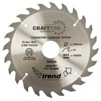 TREND CSB/19024 CRAFT SAW BLADE 190MM X 24T X 30MM 