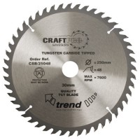 TREND CSB/25048 CRAFT SAW BLADE 250MM X 48T X 30MM 