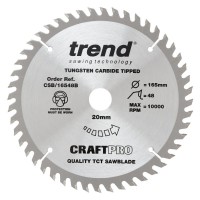 TREND CSB/16548B CRAFT SAW BLADE 165MM X 48T X 20MM