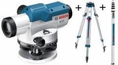 Bosch GOL20DSETD Optical Level and BT160 Tripod With GR500 Levelling Rod