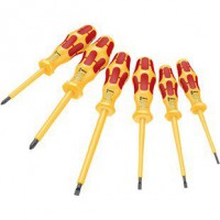 Wera 05051575001 1060 I/1062 I/6 Kraftform VDE Screwdrivers - Set Of 6