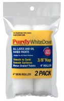 Purdy 140606042 4\" White Dove Mini Roller Short Pile