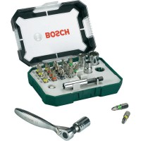 Bosch 2607017322 26pc Screwdriver Bit and Ratchet Set
