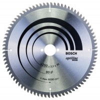 Bosch 2608640645 250mm x 30mm 80T Optiline Wood Circular Saw Blade