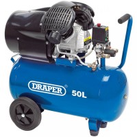Draper 29355 50L 2.2Kw V-Twin Air Compressor - 240v